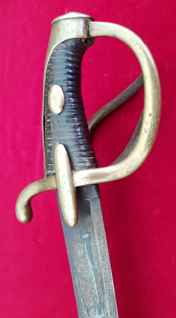 A French Napoleonic  Light Cavalry Sabre for sale.  Circa 1811-1815. Good Condition. Ref 9003.